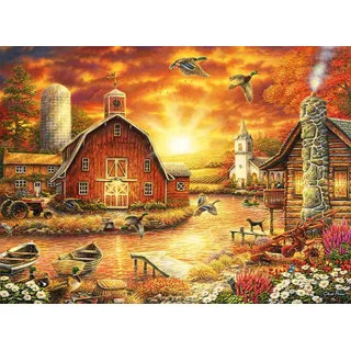 Bluebird Puzzle Bauernhof im Morgengrauen 3000 Teile