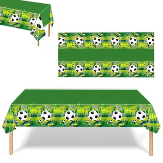 Fußball-Tischdecke Bundesliga-Champions League-Deko 220x130cm (Grün)