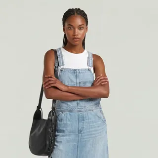 G-Star Midi Dungaree Kleid - Hellblau - Damen - XXS