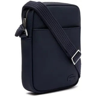 Lacoste Slim Vertical Camera Bag Umhängetasche Polyurethan Marine