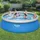 Aufstellpool ⌀ 457 x 122 cm Blau inkl. Filterpumpe + Leiter