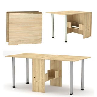 Klapptisch Tisch klappbar Esstisch ausklappbar Sonoma Eiche Holzoptik