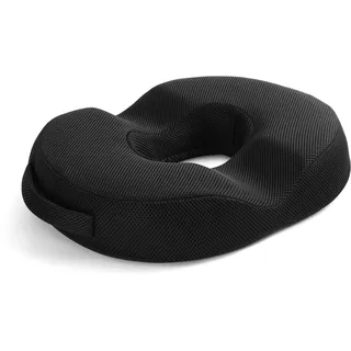 QualiapeX Memory Foam Donut Kissen für Hämorrhoiden Sitzkissen Ergonomisch für Komfort Sitzen, Schmerzen & Druckentlastung für Steißbein, Wundliegen nach der Geburt, Schwangerschaft, Po, Hüfte
