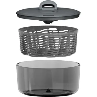Zyliss Easy Spin Salatschleuder L 6 l Ø 27 cm grau schwarz