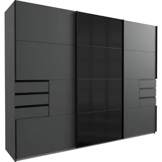 WIMEX Schwebetürenschrank Saigon 270 x 208 x 64 cm Grau/Schwarz