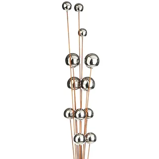 Kobolo Gartenstecker Boules 21x10x209cm Metall Edelstahl 21x10x209 cm