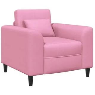 vidaXL Sessel Rosa Stoff 1 x 1 x 1 cm Rosa mit Rollen