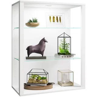 VCM Hängevitrine Glasol 70 x 35 x 90 cm Weiß
