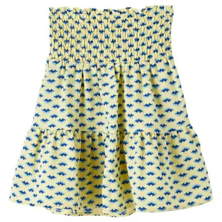 Name It Sommerrock Blumen Mini Falten Volant Knielang Stretch Bund NKFFANINNA NKFFANINNA SKIRT BOX gelb 134