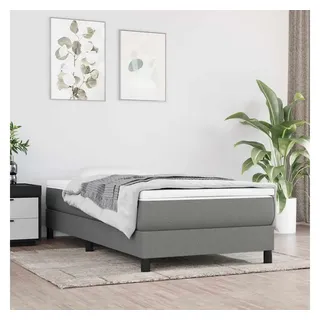 vidaXL Taschenfederkernmatratze Dunkelgrau 90 x 200 cm H3