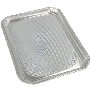Papstar Einweg-Servierplatten silber 26,0 x 3,5 cm, 5 St.