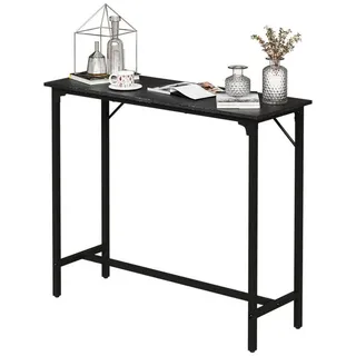 Fine Life Pro Schreibtisch Bar-Set, 1 Tisch und 2 Stühle, schwarz, Spanplatte, Metall, 110x38x99cm, für Bar und Küche