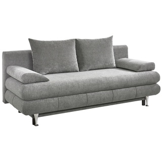 Sun Garden Benfeld Schlafsofa 196x93x92 cm mit Stauraumfunktion und Kissen Grau
