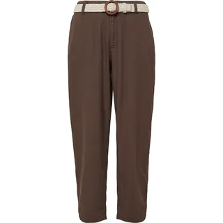 s.Oliver Cropped Chino aus Leinenmix braun 34