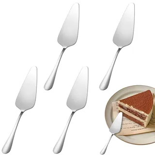 4 Stück Tortenheber Edelstahl,Kuchenheber,Vielseitige Tortenschaufel & Kuchenschaufel für Pizza,Lasagne & Gebäck,Tortenmesser für Tortenheber WMF,Tortenheber mit Messer für Küche,Restaurant & Party