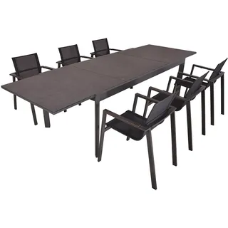 Garden Pleasure Nerea Set 7-tlg. Grau