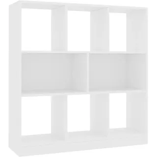 vidaXL Bücherregal 97,5 x 29,5 x 100 cm Weiß