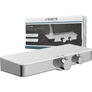 Schütte OCEAN Duschthermostat mit Ablage für 1 Verbraucher Chrom/Weiß 60535