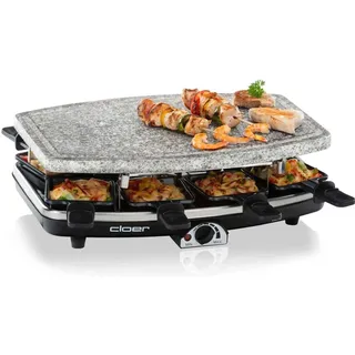 Cloer Raclettegrill Naturstein 6430, Racletteofen, Schwarz