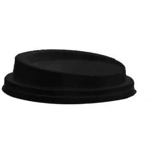 0,2l Kaffeebecherdeckel schwarz, Eco - 1000 Stk. - Deckel 0,2l, schwarz - 1000 Stk.
