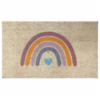 Fußmatte Rainbow 45 x 75 cm, Giftcompany, rechteckig beige