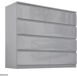 Hti-Living Kenji 115 x 97 x 40 cm Hochglanz Grau