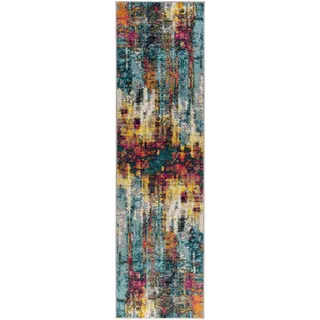 Flair Rugs Läufer Abstraction, rechteckig, Höhe: 10 mm, Vintage Design, mehrfarbig, bunt, Teppichläufer bunt