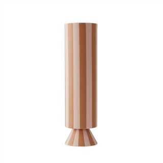 Toppu-Vase Braun aus Sandstein Ø8,5xH31cm