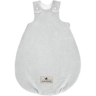 Julius Zöllner Baby Schlafsack Musselin Grau 2,5 TOG 56/62