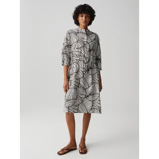 Opus Minikleid Braun/Weiß 34