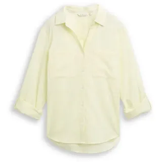 Tom Tailor Bluse mit Brusttaschen Gelb 40