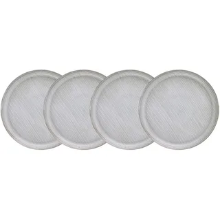 BUTLERS HENLEY Frühstücksteller Ø21 cm grau 4er Set