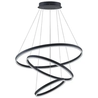 ARCCHIO Albiona 3-flg. 80 cm rund schwarz Metall