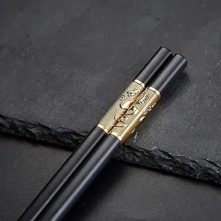 10 Paar Hochwertige Essstäbchen Aus Einer Legierung, Geschenkidee Für Chinesische Und Japanische Restaurants, Klassischer Stil, Wiederverwendbar, Geeignet Für Esszimmer