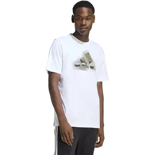 adidas CAMO MODERN Logo Graphic T-Shirt, white L