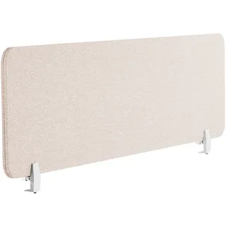 Beliani Schreibtischtrennwand Wally 160 x 40 x 2 cm