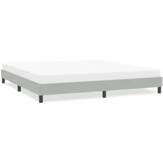 Bettgestell Ohne Matratze Hellgrau 200x220 Cm Samt