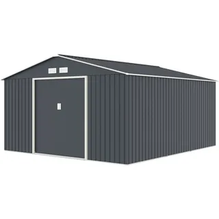 HATTORO Gerätehaus S400 3,41 x 3,86 m Grau