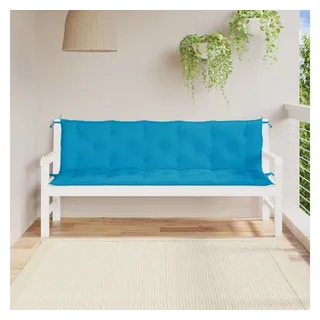 vidaXL Bankauflage 180 x 50 x 7 cm hellblau 2 St.