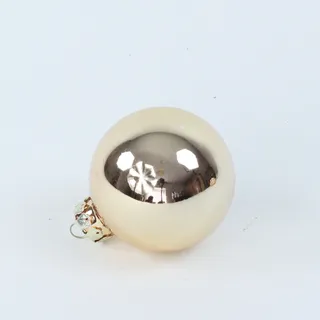 Weihnachtskugeln Christbaumkugeln Weihnachtsschmuck, 6 Stück glänzend, gold, 6 cm