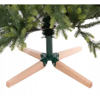 Christbaumständer Künstliche Weihnachtsbaum Baumständer Holz + Metall 40cm