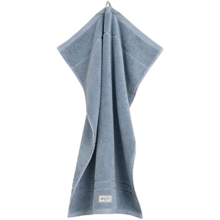 GANT Handtuch - Premium Towel, Frottee, Bio-Baumwolle, Logo, uni Hellblau 50x100cm