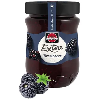Schwartau Extra Brombeere | Fruchtige Marmelade aus Brombeeren | 340 g | Für Frühstück & Brunch | Ideal zum Backen | Mit Fruchtstückchen | Ohne Zusatzstoffe | Qualität seit Generationen