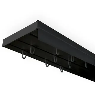 SN DECO GROUP Vorhangschiene SH (1) mit Blende 5 cm" Gr. 6, schwarz L:300cm T:8,95cm, Kunststoff, Gardinenstangen