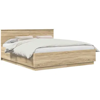 vidaXL Moderner Bettrahmen 200 x 200 cm Braun