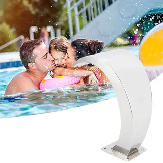 Wasserfall-poolarmatur Aus Edelstahl 304, Bogendesign, G1-innengewinde, Springbrunnen Für Schwimmbäder, Landschaftsgärten Und Freizeitbereiche
