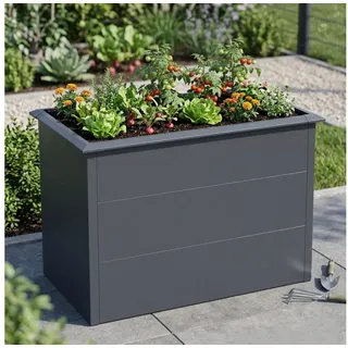 ESTEXO Hochbeet Design Gemüsebeet Pflanzbeet 100x50x77 cm mit Schneckenkante Anthra
