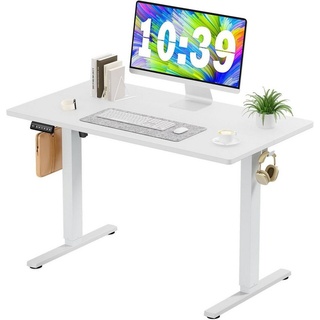 JOEAIS Schreibtisch Höhenverstellbarer GamingTisch Höhenverstellbarer Schreibtisch (Standing Desk), Verstellbarer Schreibtisch Stehpult Höhenverstellbar Computer desk weiß