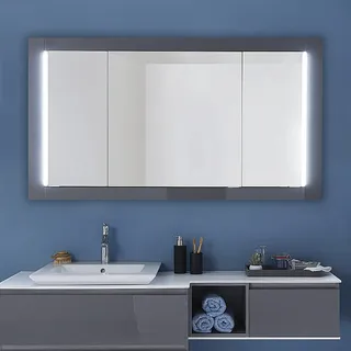 Pelipal PCON LED Einbauspiegelschrank 151,5 x 17 x 83,4 cm 3 Drehtüren SEEEE0115-206, Badmöbel,