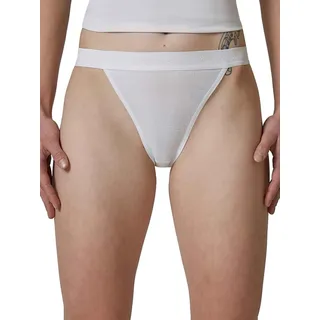Damen Tanga 2er Pack Cotton Rib Wei゚ 38 - 38